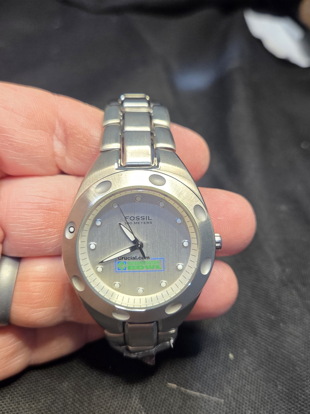 Fossil Stainless Steel Silver Men's Watch - Water Resistant